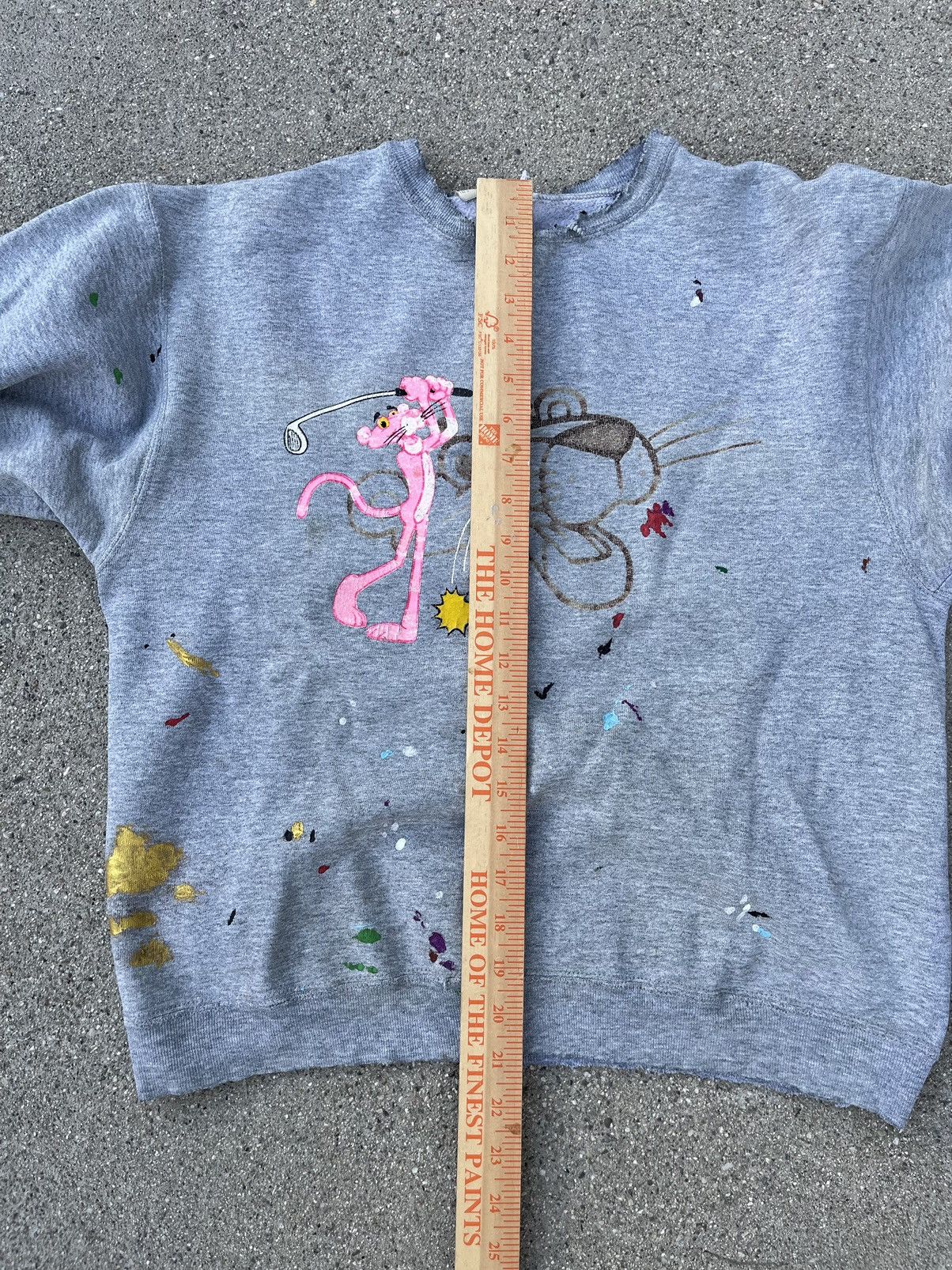 Japanese Brand × Vintage Vintage Pink Panther Crewneck Sweatshirt Distressed 1998 Size US S / EU 44-46 / 1 - 8 Thumbnail