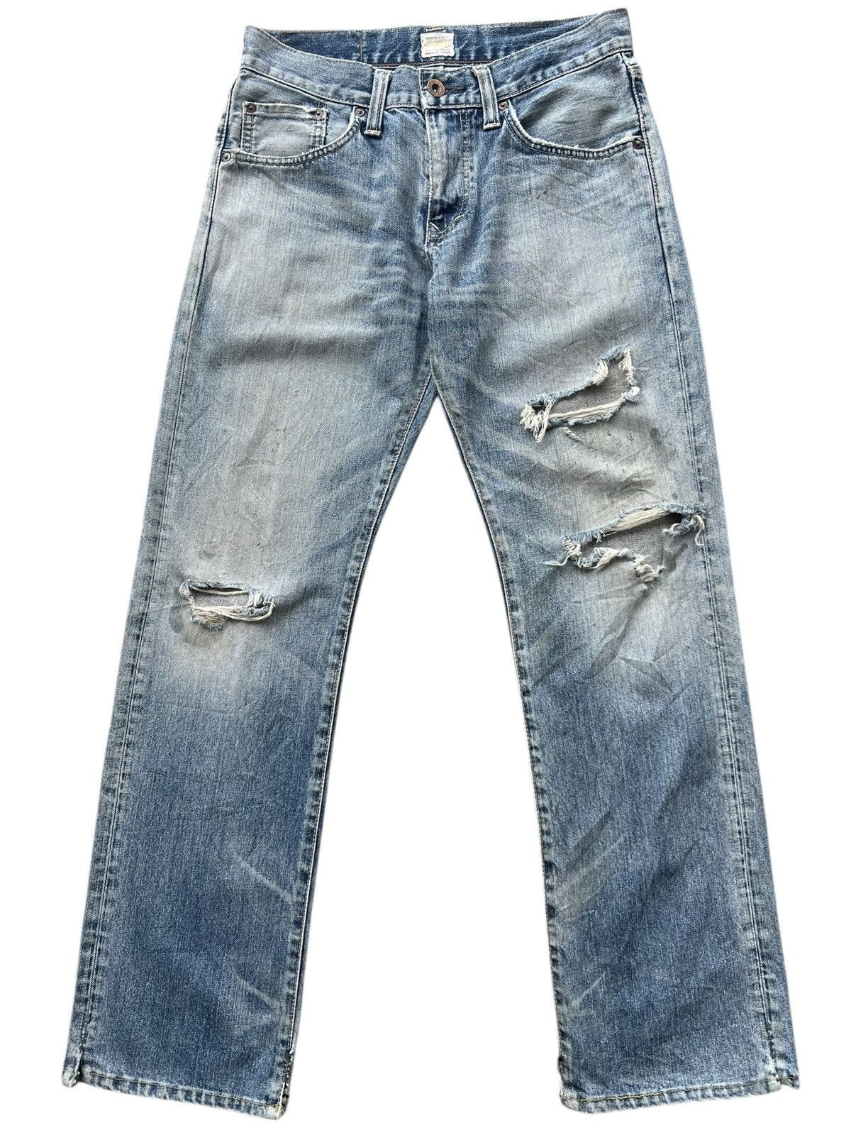 Edwin Vintage Edwin Distressed Denim Jeans 32x31.5 Size US 32 / EU 48 - 1 Thumbnail
