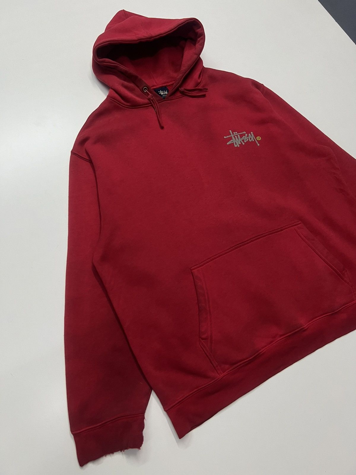 Other VINTAGE STUSSY HOODIE BIG LOGO Size US XL / EU 56 / 4 - 3 Thumbnail