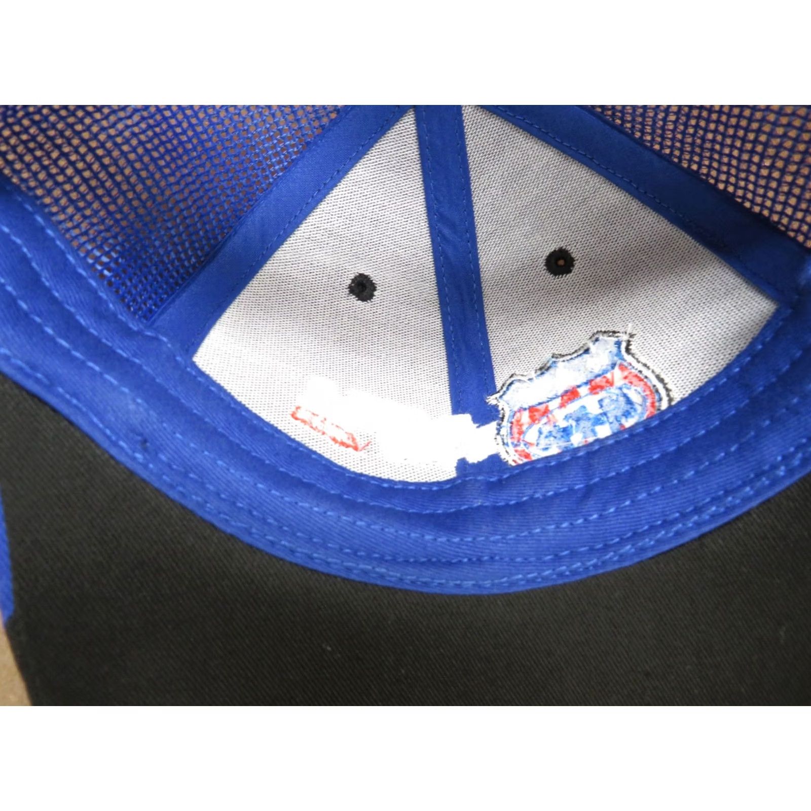 Port Authority Revised Title: MFA Oil Grain Farm Black Blue Stars and Bars Trucker Hat Adjustable Vintage Size ONE SIZE - 7 Thumbnail