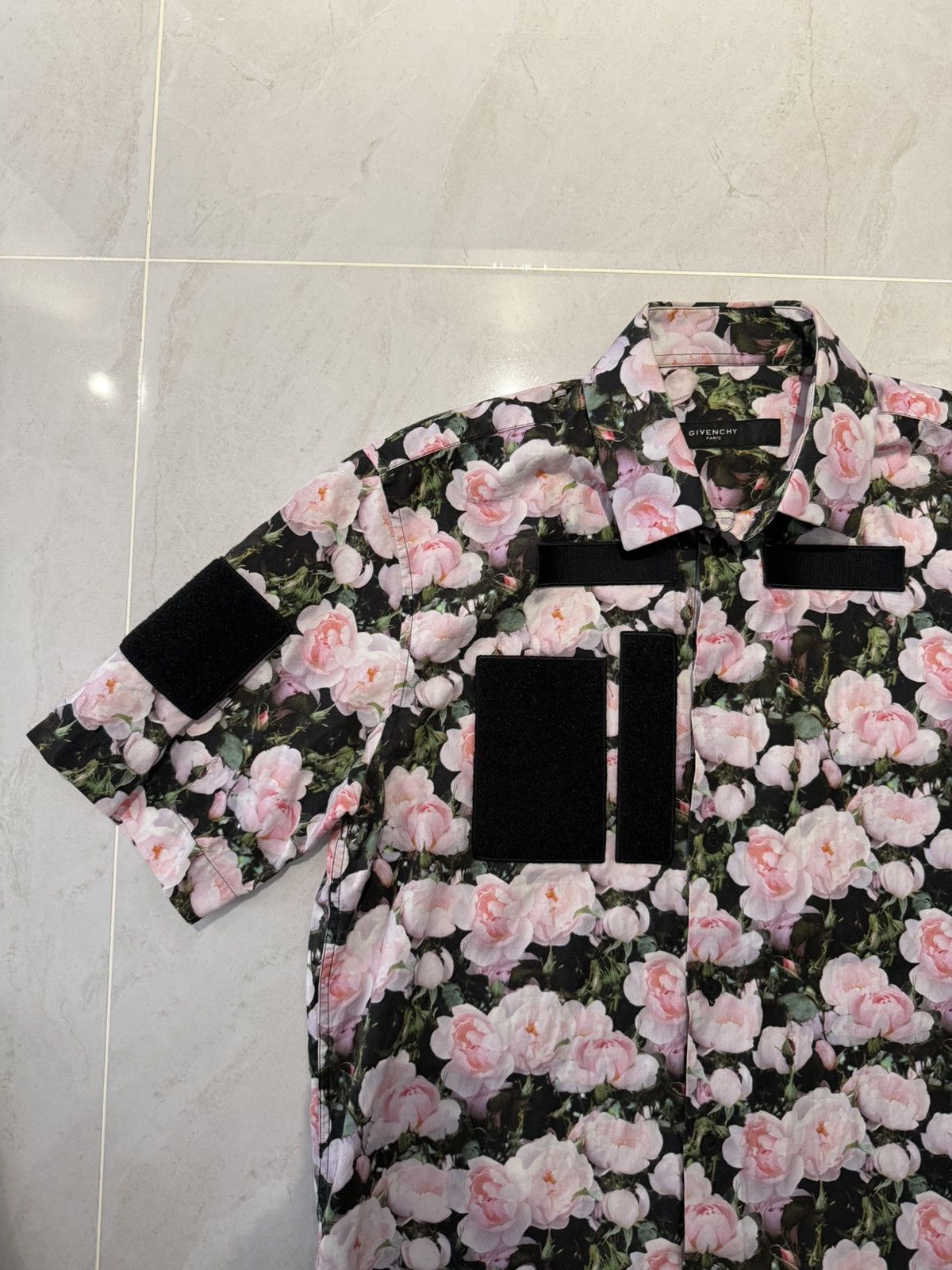 Givenchy Givenchy FW13 Runway Rose Pattern Shirt *Ricardo Tisci* Size US M / EU 48-50 / 2 - 4 Thumbnail