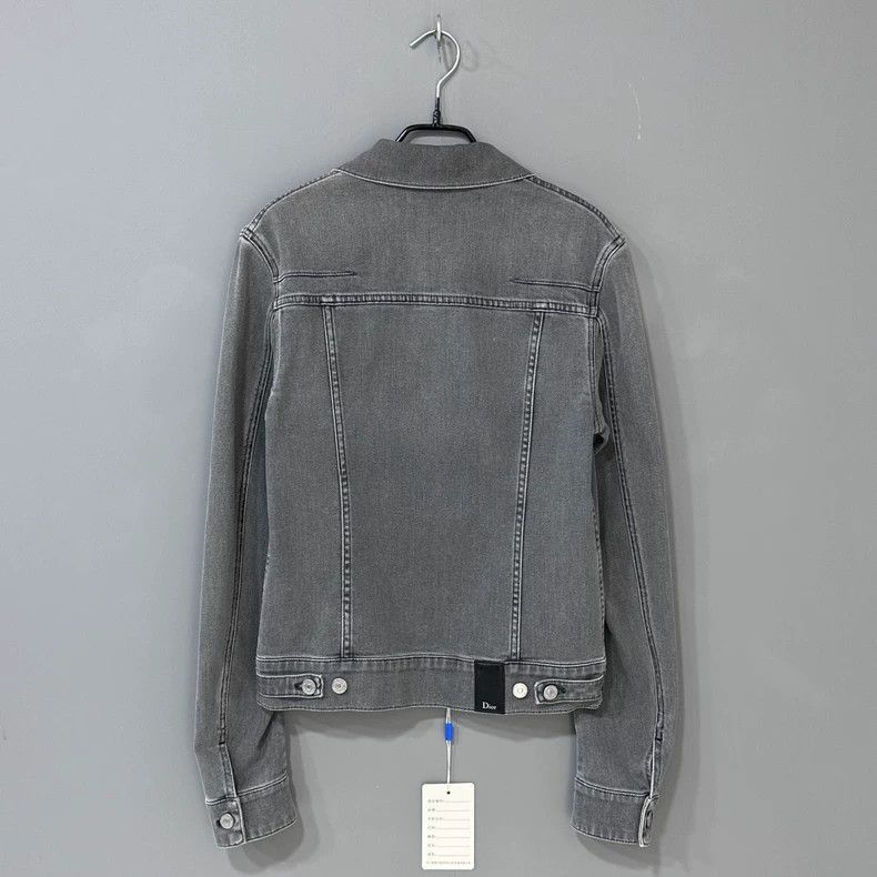 Dior Dior Gray short denim jacket Size US S / EU 44-46 / 1 - 3 Thumbnail