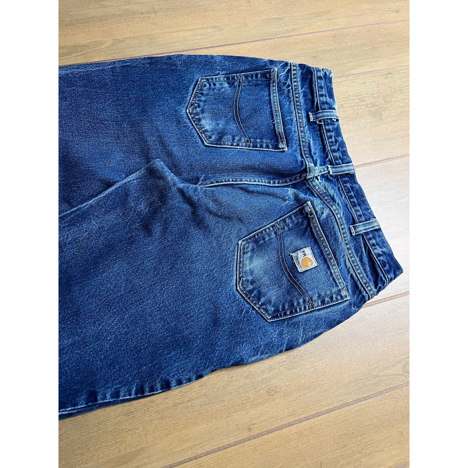 Carhartt Vintage Carhartt FR Jeans Mens 34x30 Blue Denim Utility Work Size US 34 / EU 50 - 9 Thumbnail