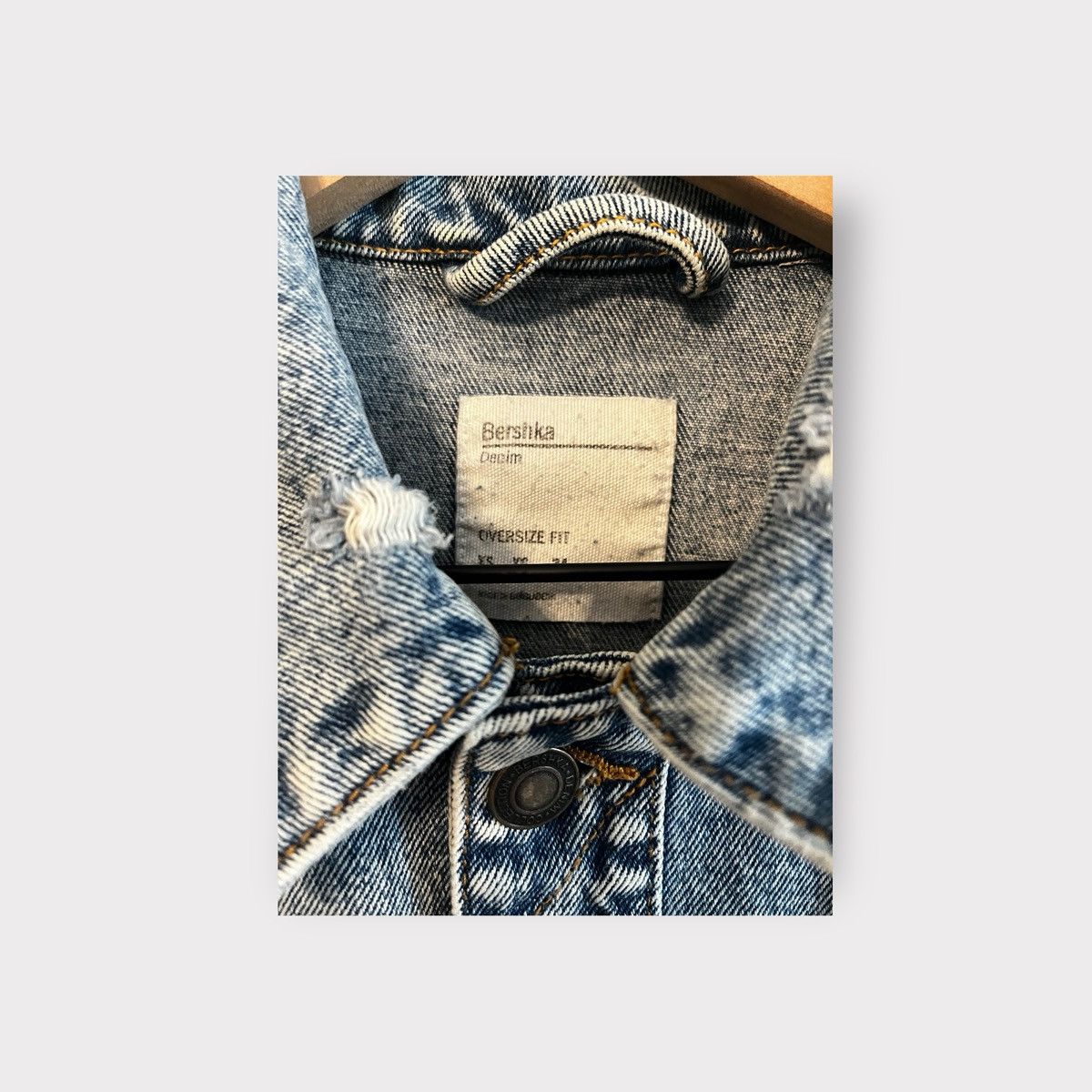 Vintage Vintage Bershka Denim Jacket Size XS / US 0-2 / IT 36-38 - 4 Thumbnail