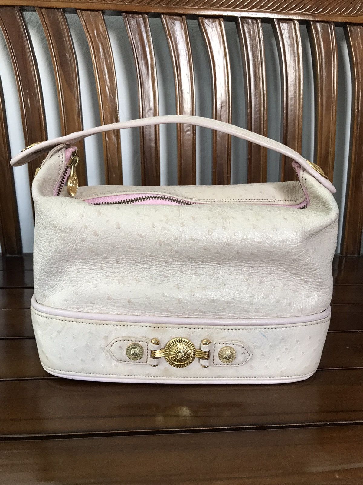 Versace Vintage Gianni Versace Bag Leather Pink Handbag Size ONE SIZE - 1 Thumbnail