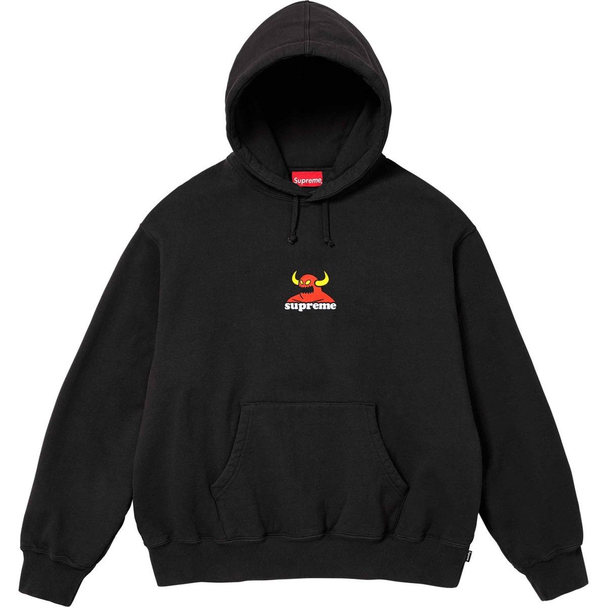 image of Supreme Toy Machine Hooded Sweatshirt in Black, Men's (Size Small)