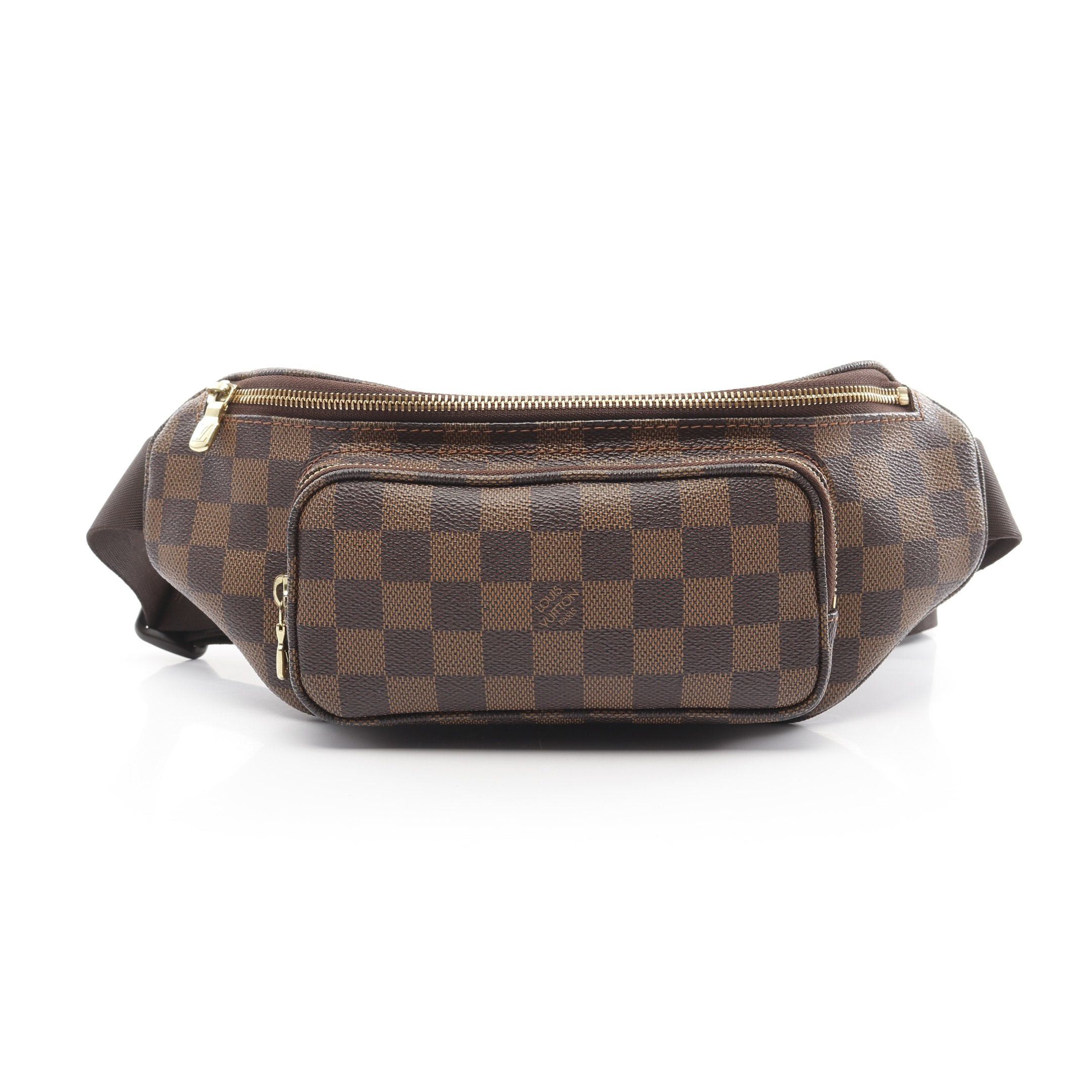 Louis Vuitton Louis Vuitton Bum Bag Melville Damier Ebene Body Waist Leather Brown Size ONE SIZE - 1 Thumbnail