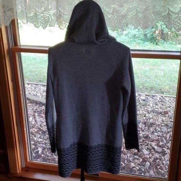 Designer Aspen Zippered Hooded Long Sleeve Bottom Designed Long Hoode Size S / US 4 / IT 40 - 6 Thumbnail