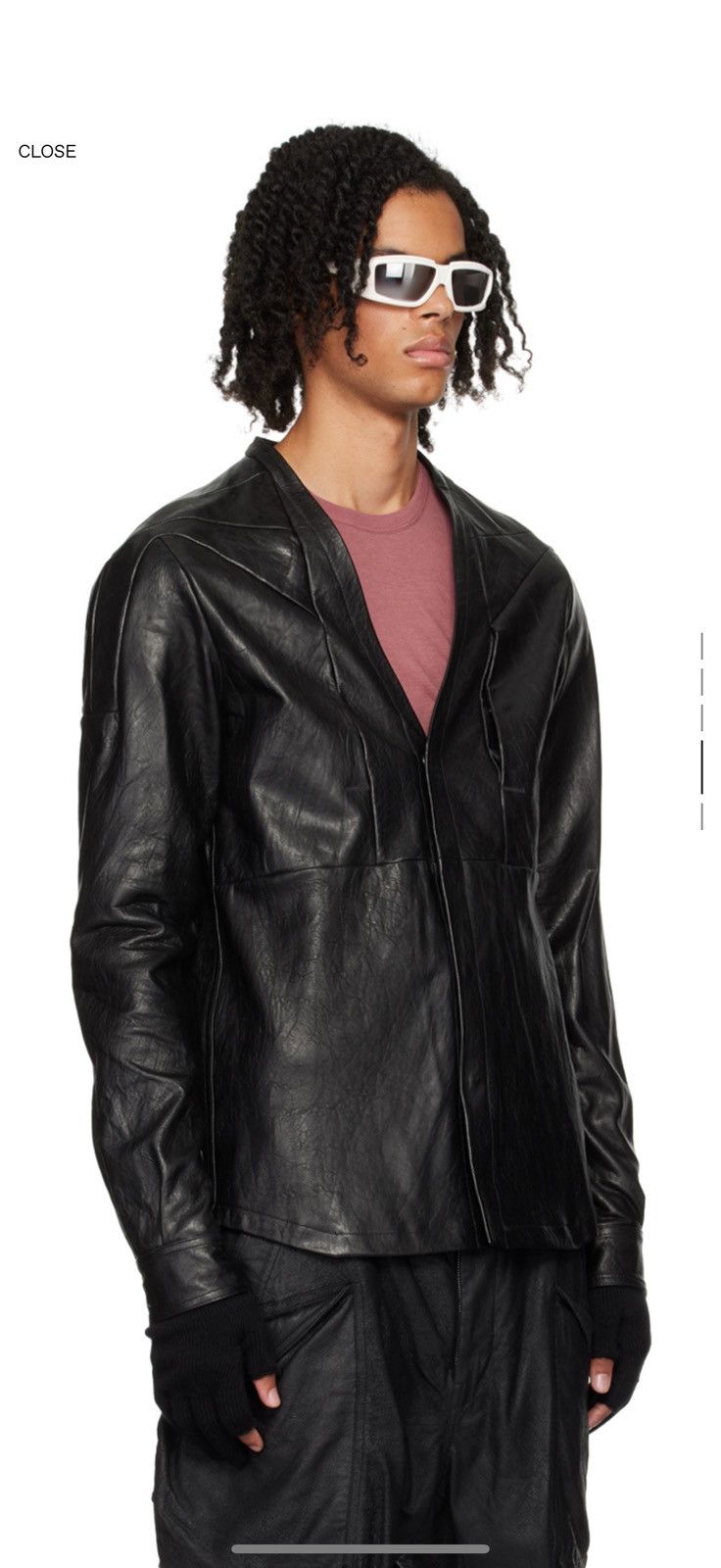 Rick Owens Rick Owens Girdered Larry Leather Jacket 50 Size US M / EU 48-50 / 2 - 3 Thumbnail