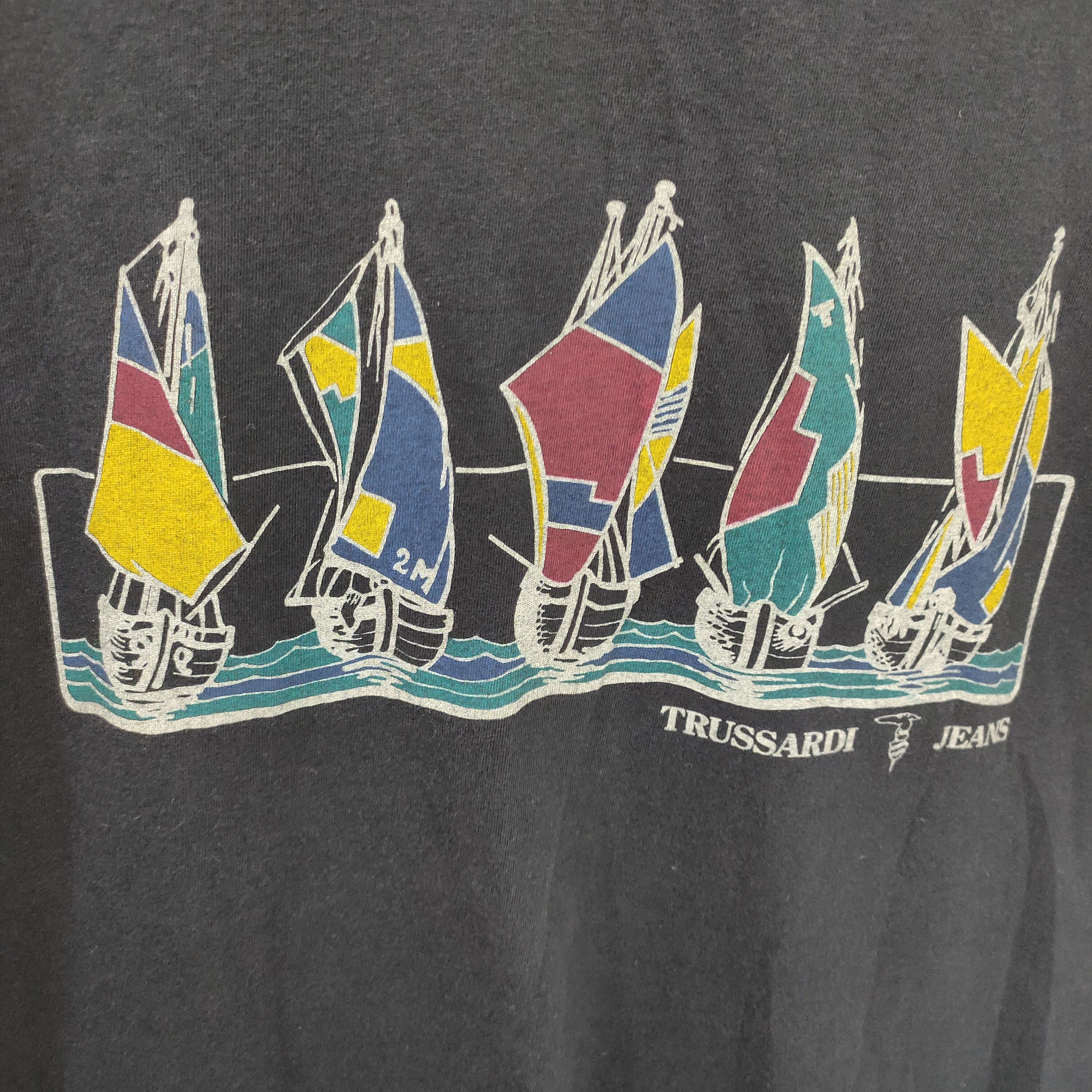 Trussardi Vintage 90s Trussardi Jeans tshirt Size US S / EU 44-46 / 1 - 5 Thumbnail