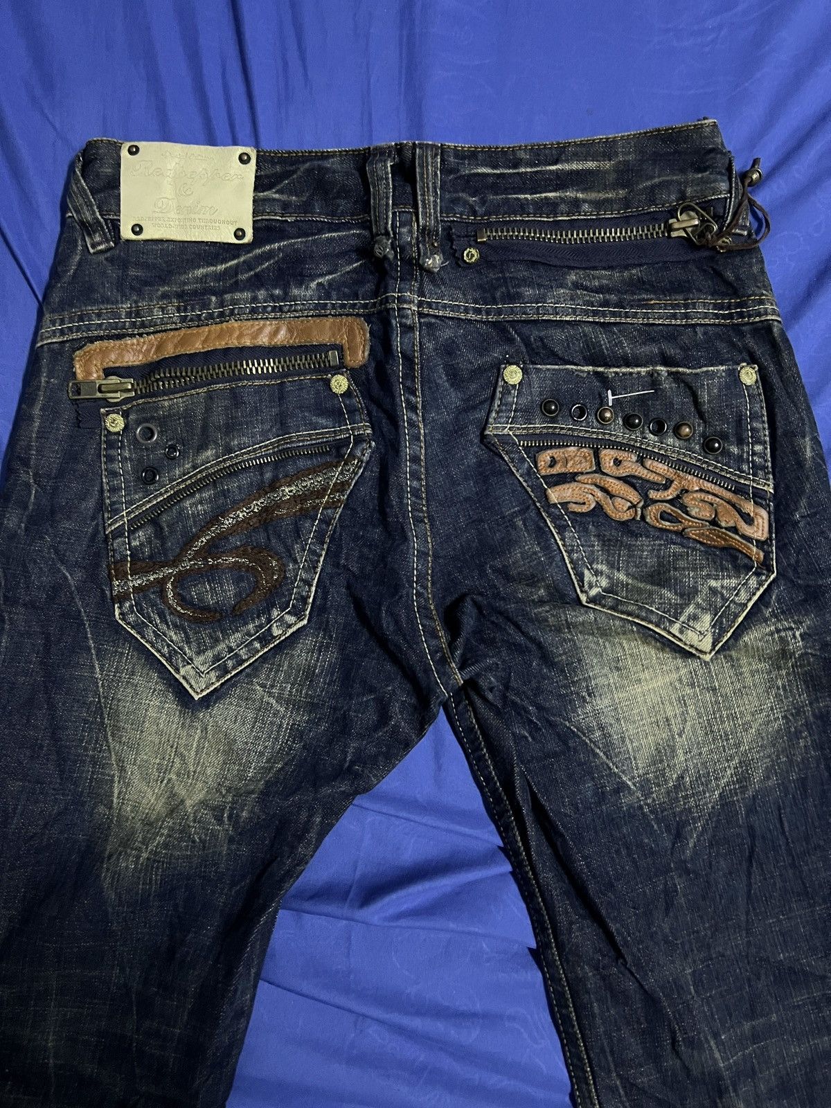 Designer × Japanese Brand REDPEPPER FLARED JEANS JAPANESE BRAND DENIM Size US 34 / EU 50 - 5 Thumbnail
