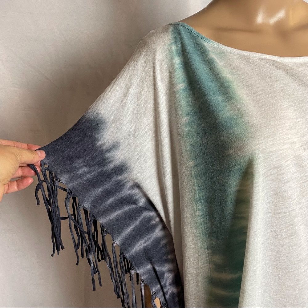 Free People NWT New $88 Free People Movement Fringe Top Poncho Tie Dye Size M / US 6-8 / IT 42-44 - 6 Thumbnail