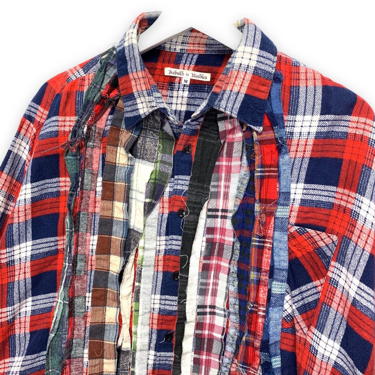 Needles 🇯🇵 Needles Rebuild Ribbon Cut Flannel Shirt Remake Size US M / EU 48-50 / 2 - 2 Thumbnail