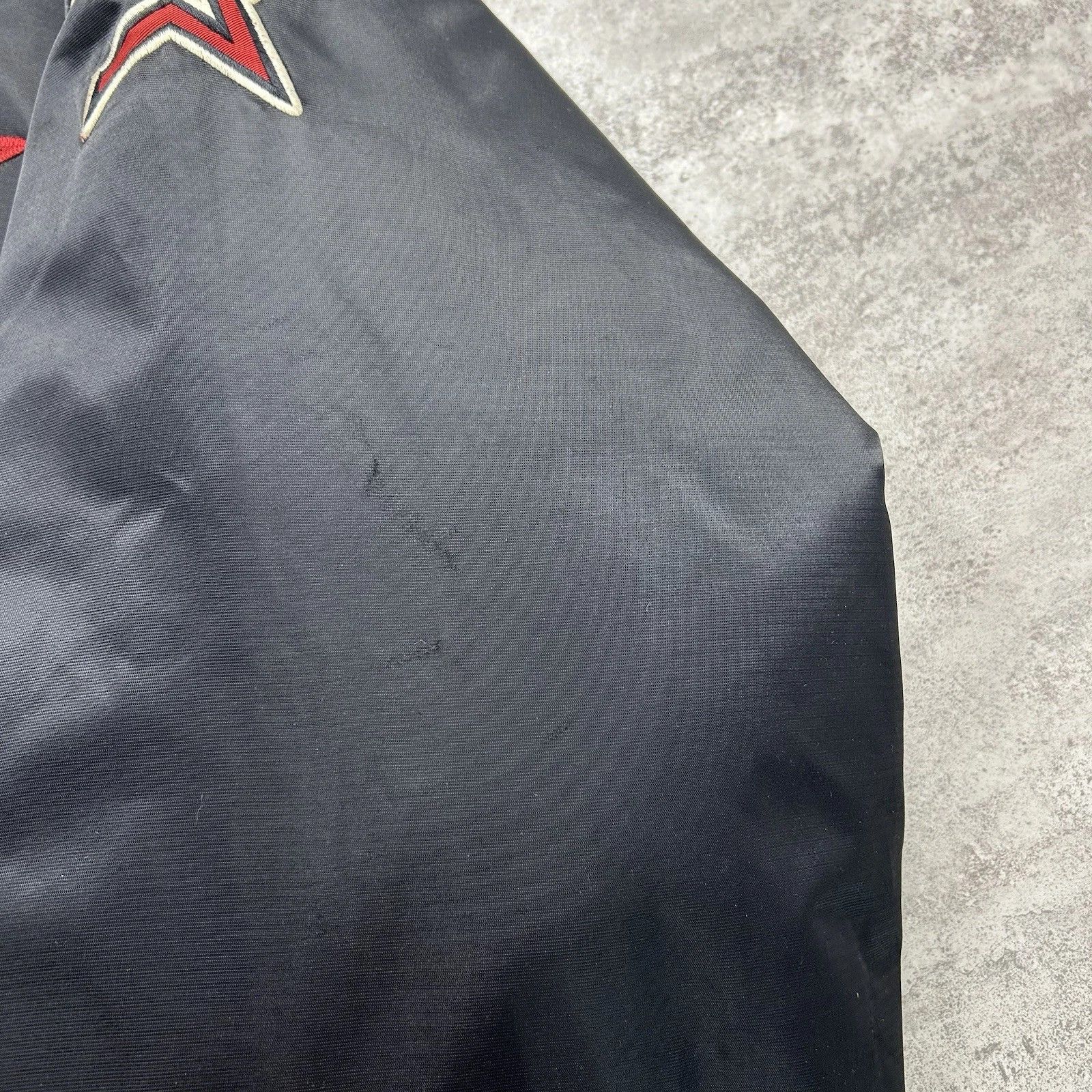 MLB × Majestic × Vintage RARE 00s HOUSTON ASTROS MAJESTIC SATIN BOMBER JACKET Size US XXL / EU 58 / 5 - 7 Thumbnail