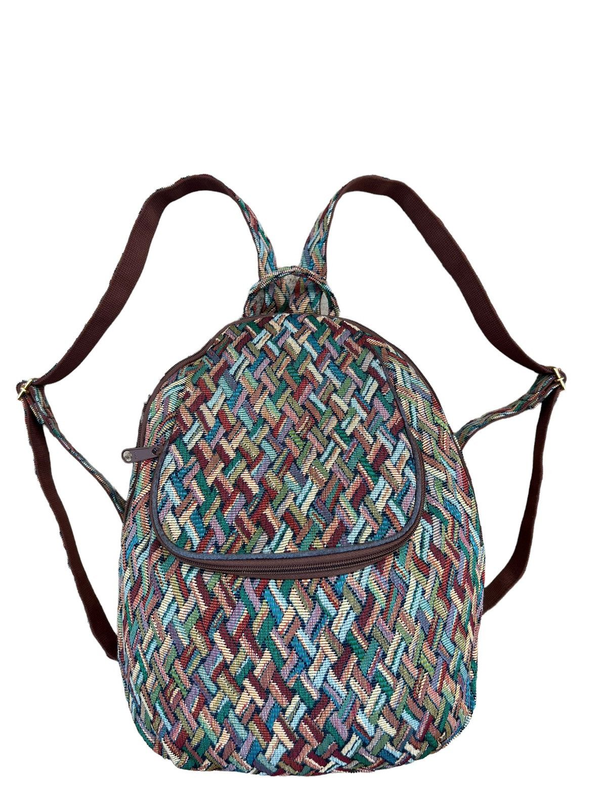 Vintage Vintage Yamatoya Ravi Ravi Japan Jacquard Backpack Bag Size ONE SIZE - 6 Thumbnail
