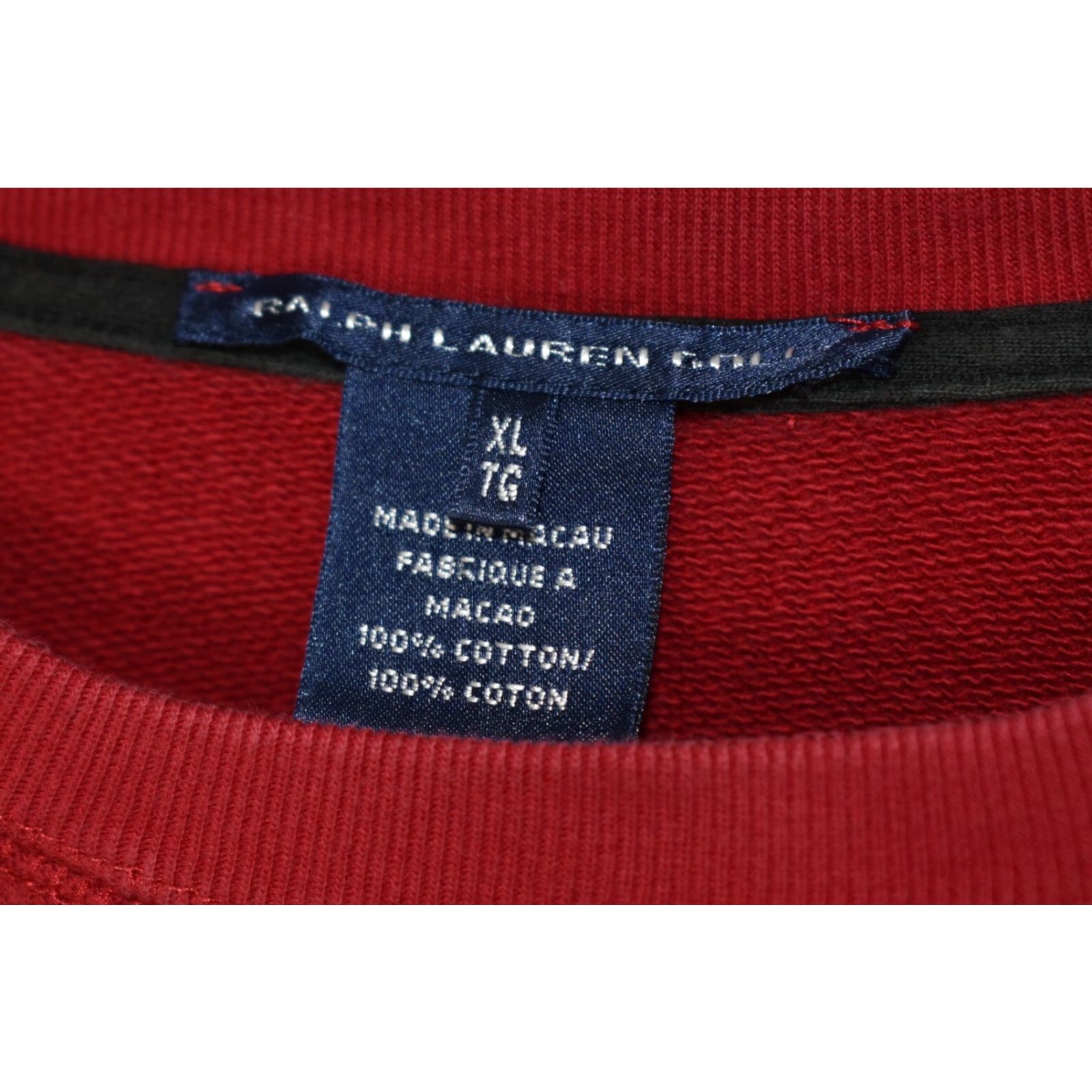 Ralph Lauren VINTAGE Ralph Lauren Golf Sweatshirt Pullover Mens L Red Zip Pockets Logo Casual Golf Size US L / EU 52-54 / 3 - 6 Thumbnail