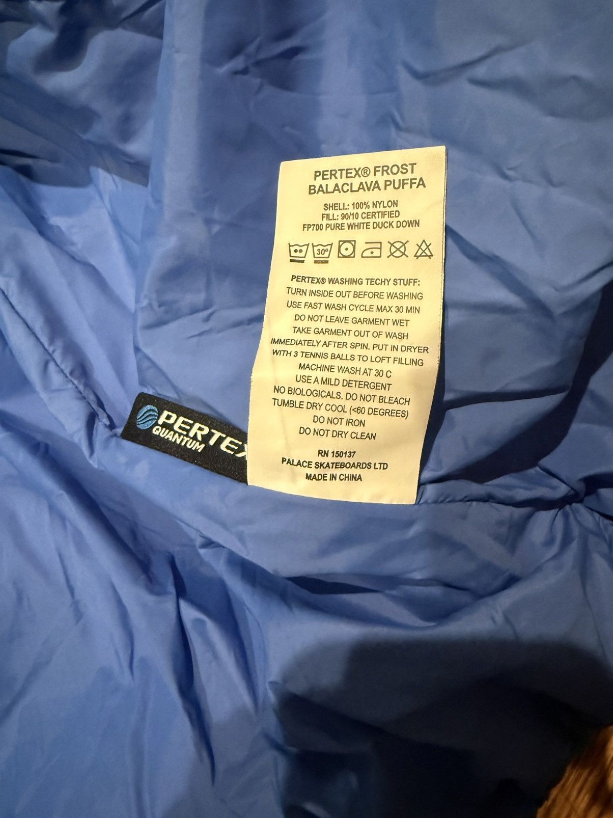 Palace Palace Frost Balaclava Puffa Blue Size US S / EU 44-46 / 1 - 3 Thumbnail