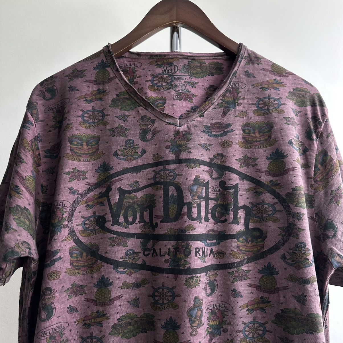 Vintage × Von Dutch VINTAGE Y2K VON DUTCH CALIFORNIA MONOGRAM TEE Size US XL / EU 56 / 4 - 2 Thumbnail