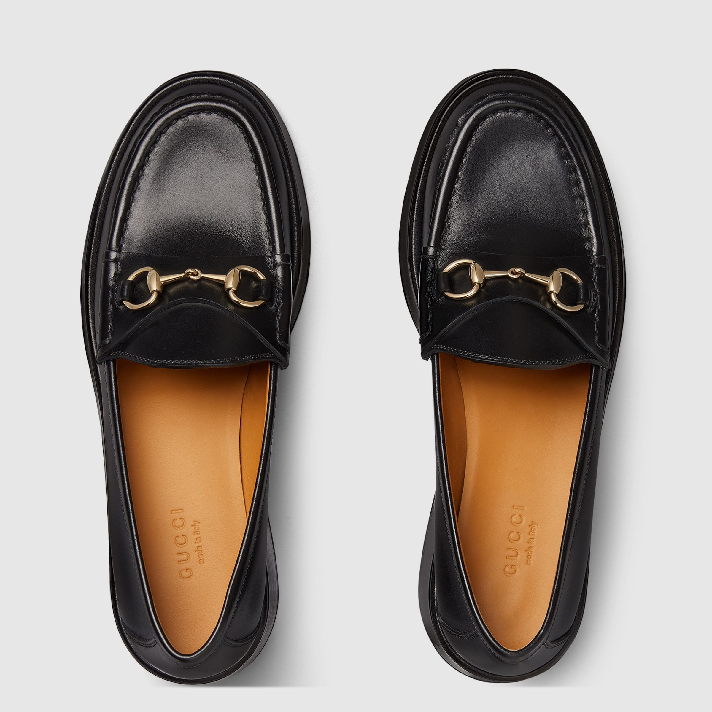 Gucci oc11z1025 Horsebit Wedge Loafers in Black Size US 5 / IT 35 - 5 Thumbnail
