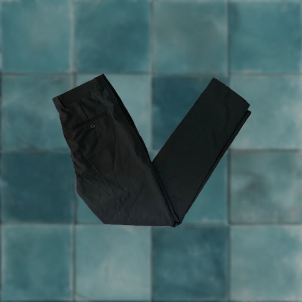 H&M VINTAGE H&M Dress Pants Mens 32R Wool Black 32 Inseam 32 Regular EUC 2010s Size US 32 / EU 48 - 1 Thumbnail