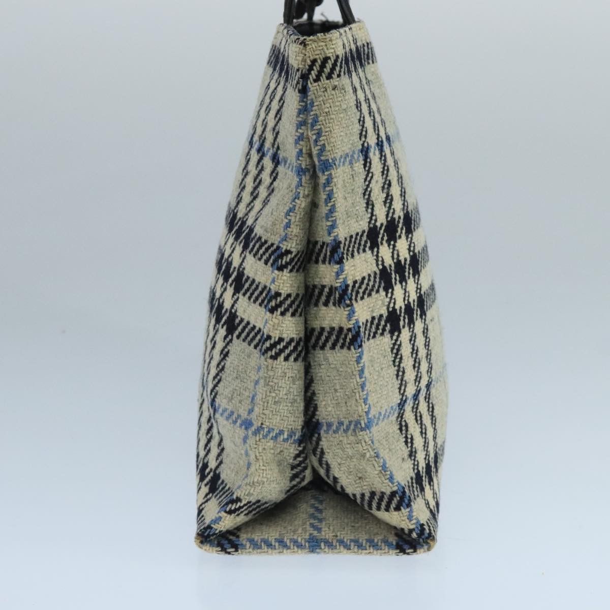 Burberry Burberry Nova Check Hand Bag Wool Gray Size ONE SIZE - 4 Thumbnail