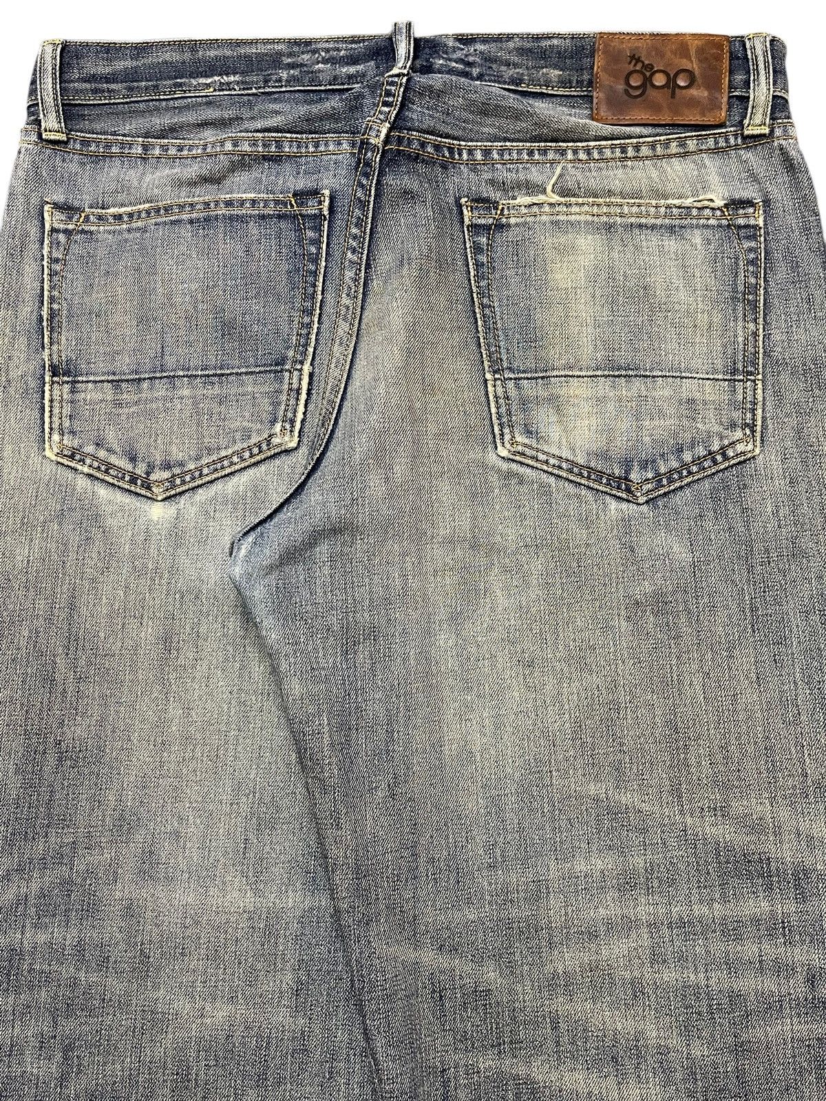Gap Vintage 90s Gap Faded Mud Wash Distressed Wide Leg Baggy Size US 34 / EU 50 - 6 Thumbnail