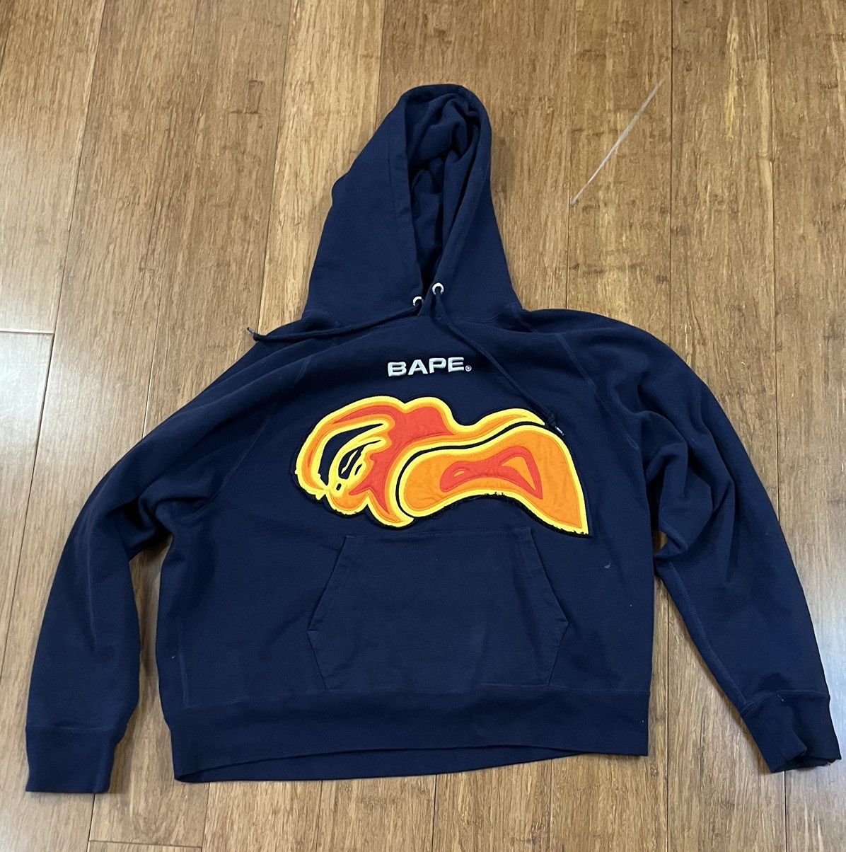 Bape Bape Layered Patch Loose Fit Pullover Hoodie Size US M / EU 48-50 / 2 - 1 Thumbnail