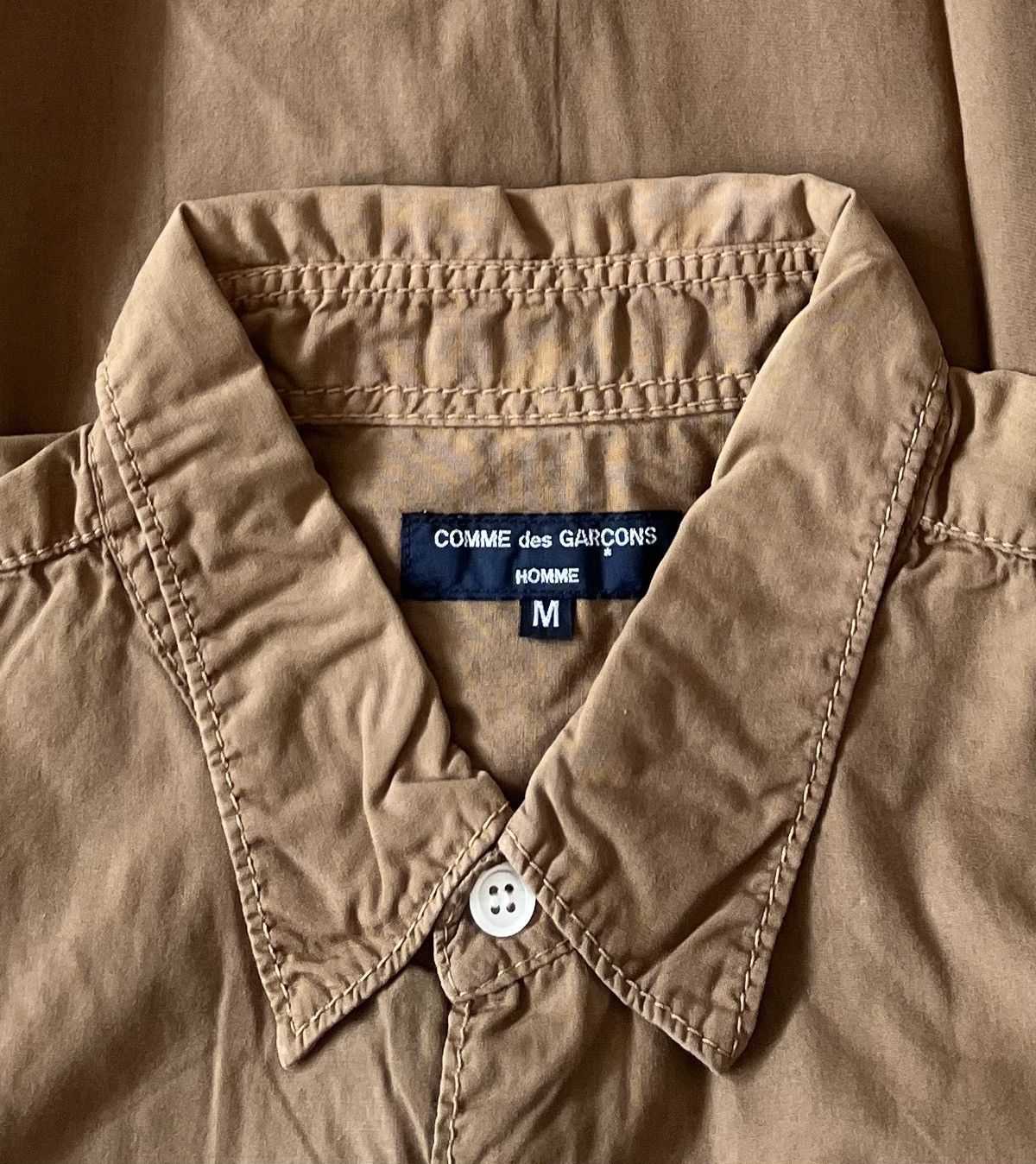 Comme des Garcons Cdg homme AD2004 brown shirt Size US M / EU 48-50 / 2 - 3 Thumbnail