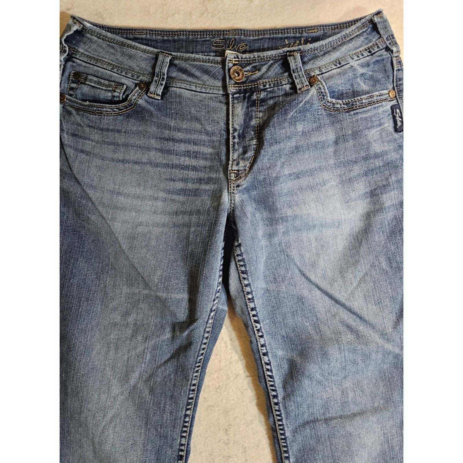 Silver Jeans Co. Classic Silver Jeans Julia Bootcut Denim Jeans Medium Wash Womens Size 33x32 Size 24" / US 00 / IT 34 - 2 Thumbnail