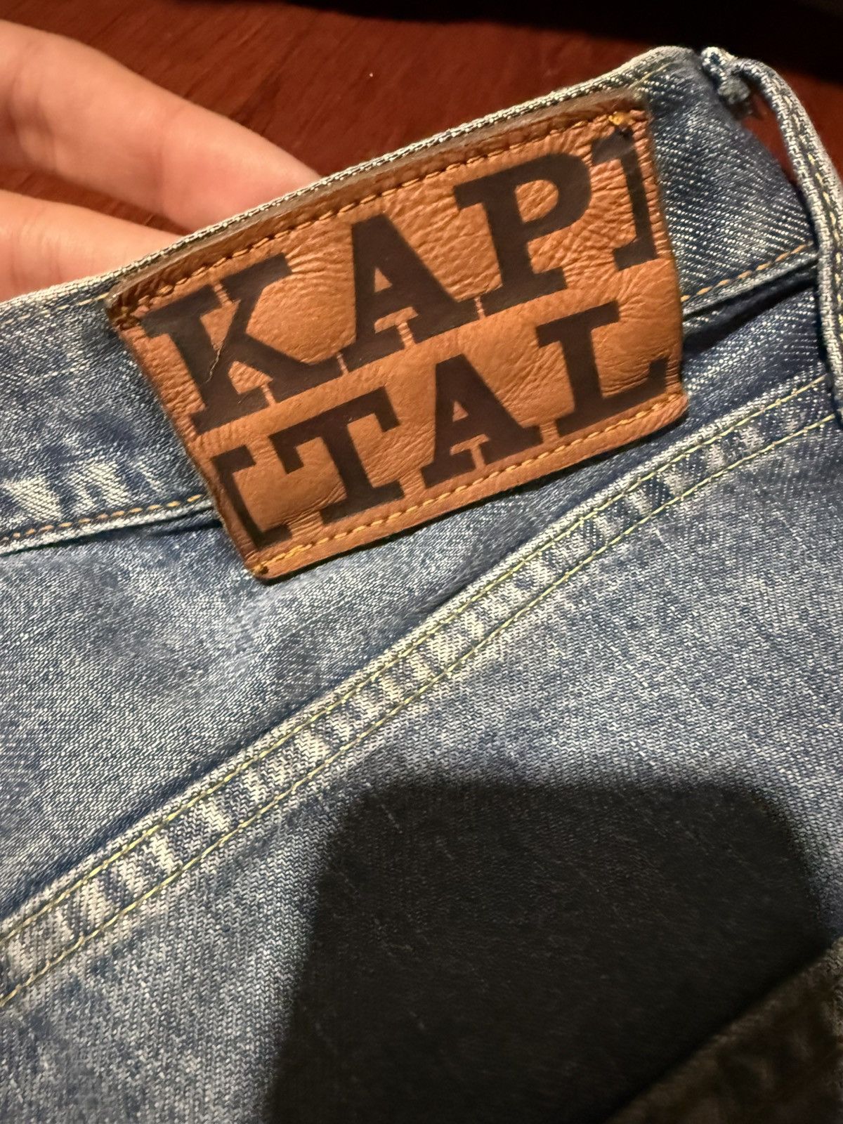 Kapital Kapital Denim Bone Shorts Size US 34 / EU 50 - 4 Thumbnail