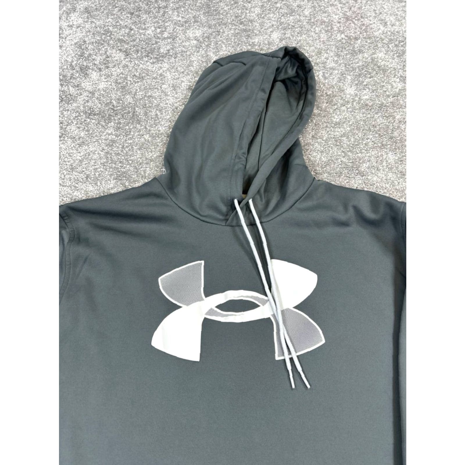 Under Armour Under Armour Hoodie Mens XL Gray Coldgear Pullover Sports Hooded Sweatshirt Sweatshirt Pullover Mens Size US XL / EU 56 / 4 - 2 Thumbnail