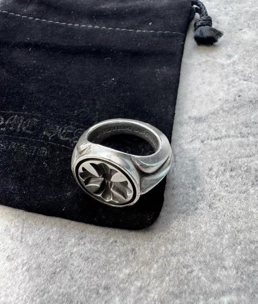 Chrome Hearts Chrome Hearts Concave Cross Wax Seal Ring Size ONE SIZE - 1 Thumbnail