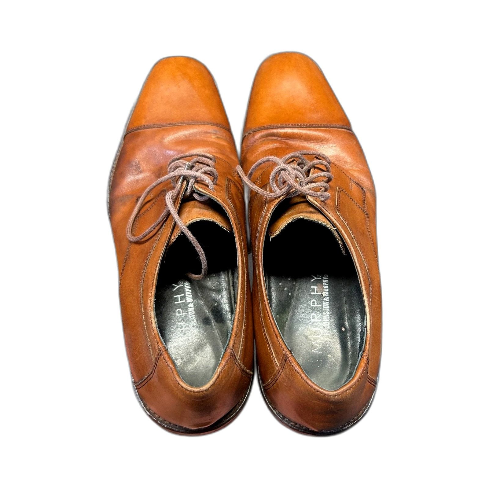 Johnston & Murphy J. Murphy By Johnston & Murphy Men's Brown Leather Shoes Oxf Size US 11 / EU 44 - 9 Thumbnail