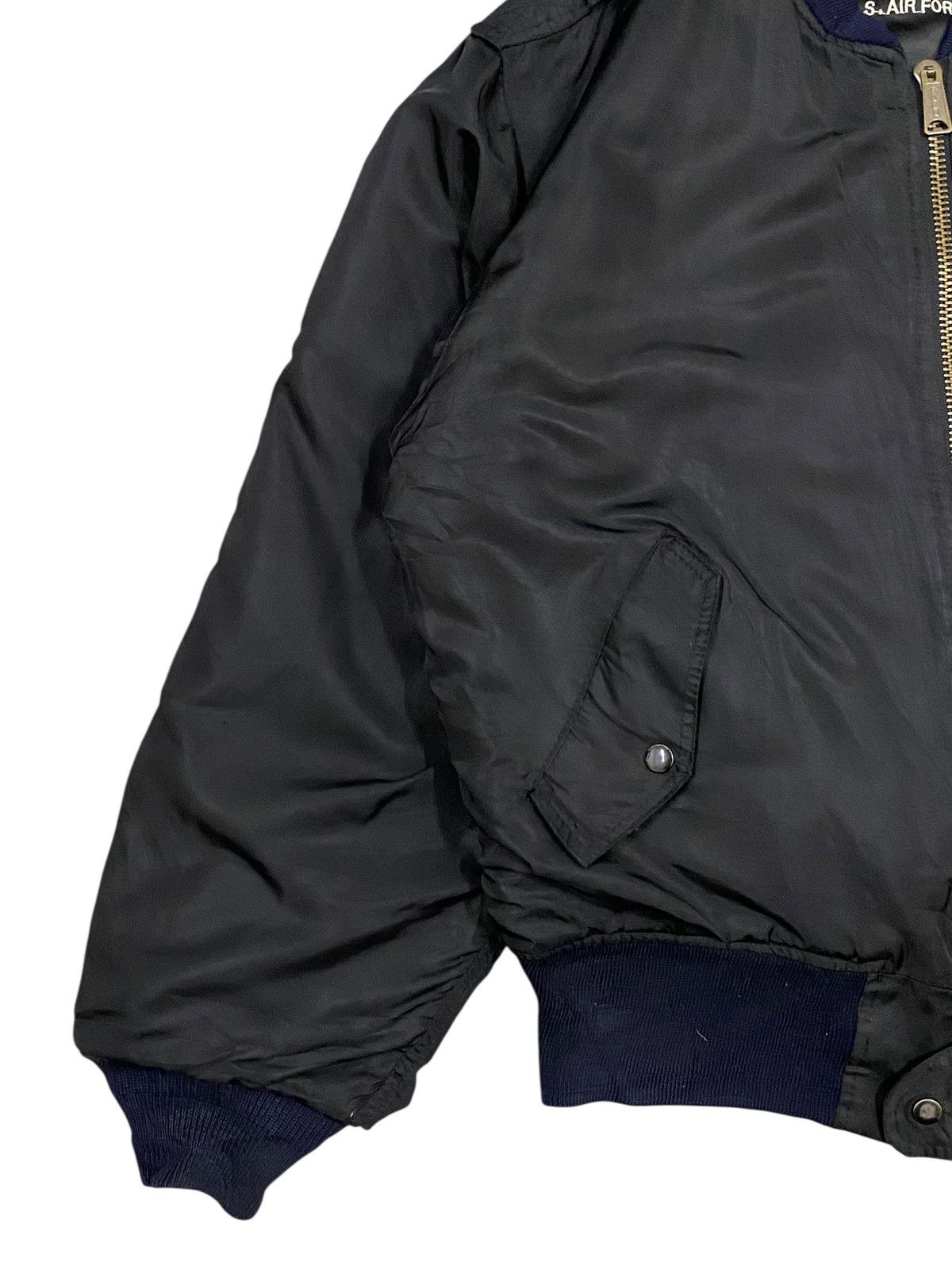 Vintage Vtg U.S Air Force Bomber Jacket Black Size US XL / EU 56 / 4 - 8 Thumbnail