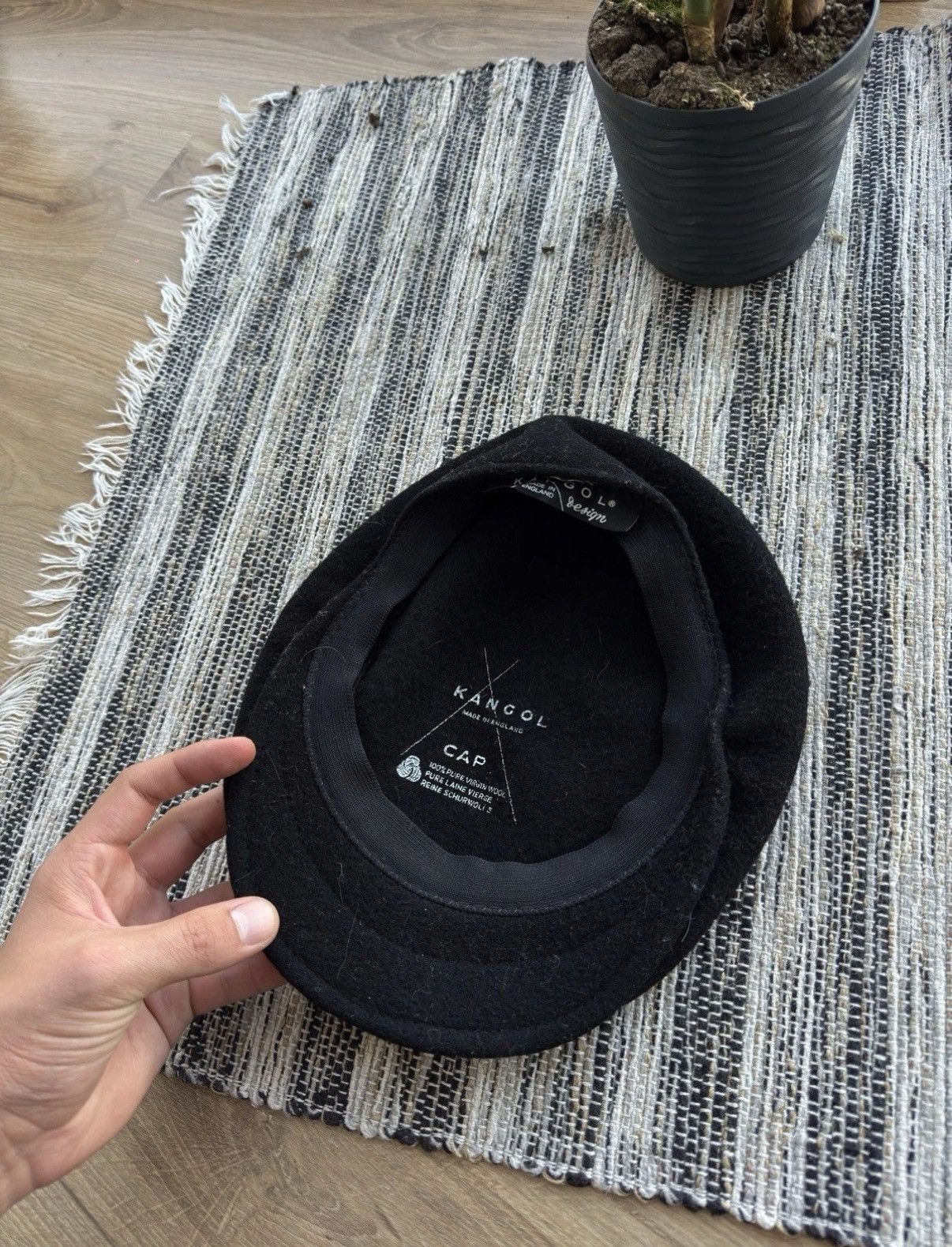 Kangol Kangol Vintage Wool Flat Berett Cap Black Classic One Size Size ONE SIZE - 4 Thumbnail