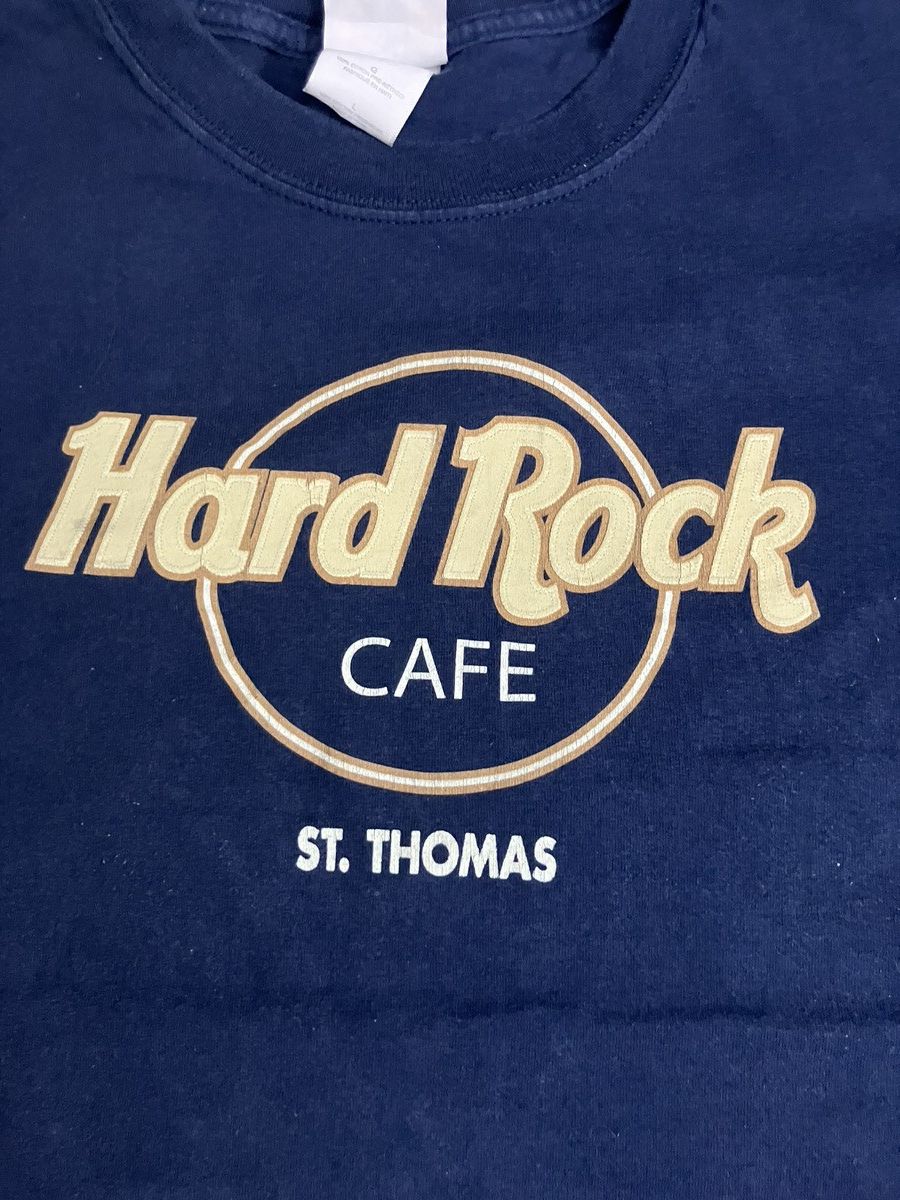 Hard Rock Cafe Vintage Hard Rock Cafe, St. Thomas, Blue, Size L Size US L / EU 52-54 / 3 - 3 Thumbnail