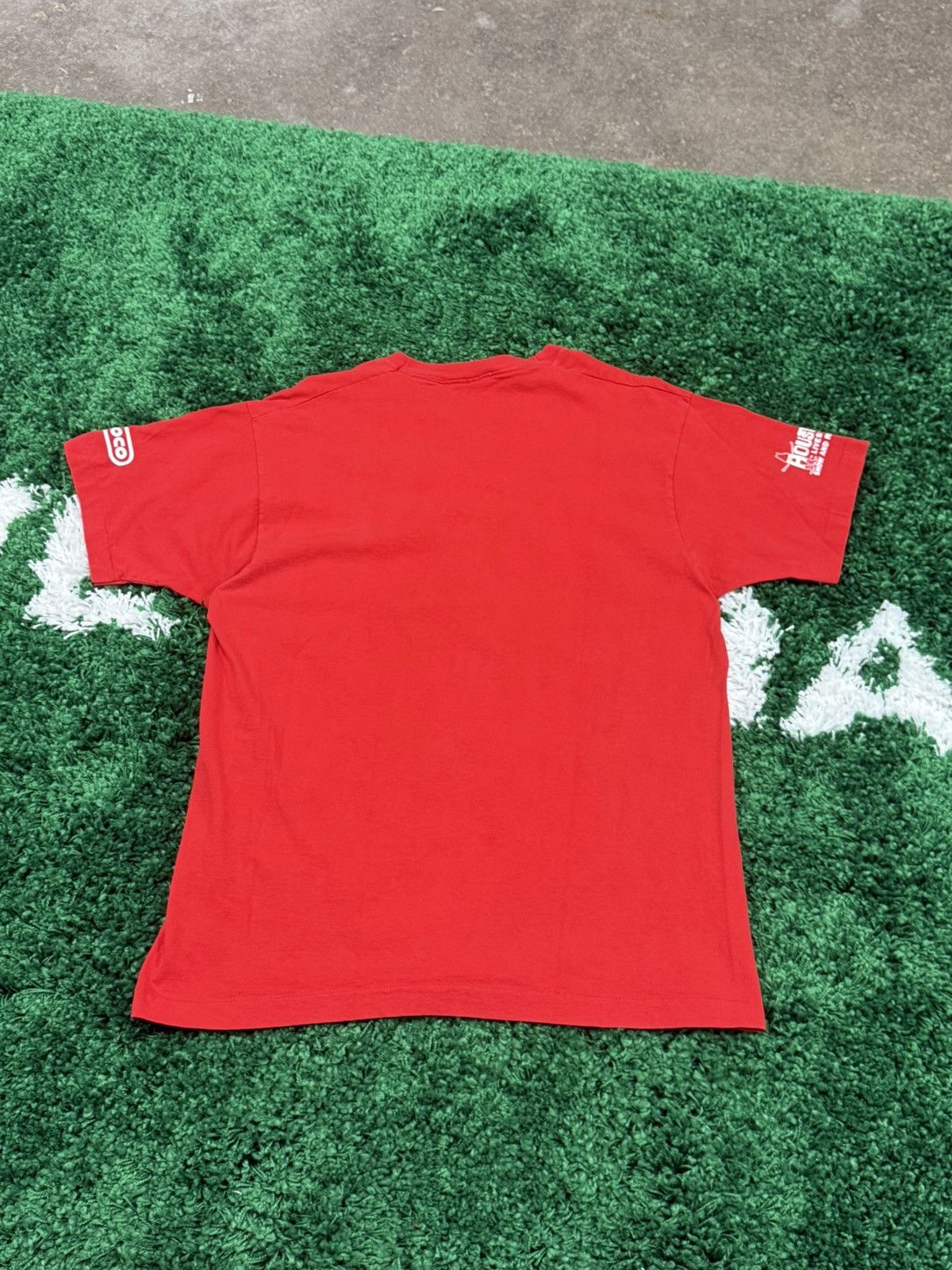 Fruit Of The Loom × Vintage Vintage Rodeo Run Cowboy 5k Houston Texas Oil Tee XL Size US XL / EU 56 / 4 - 6 Thumbnail