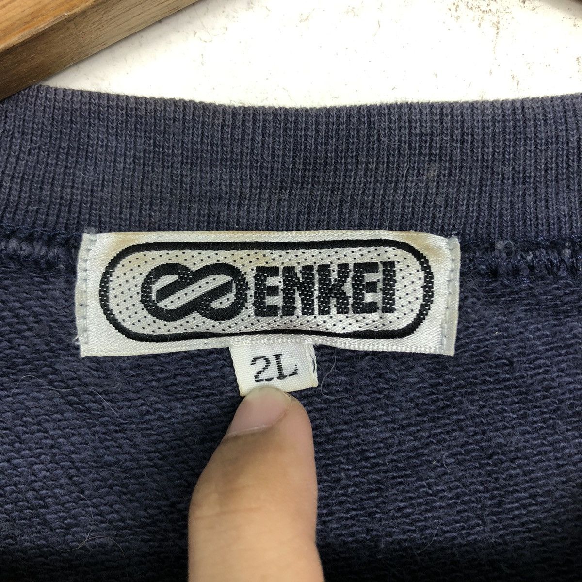 Vintage 📌Vintage Sweatshirt Racing Enkei Big Logo Issey Miyake Size US L / EU 52-54 / 3 - 14 Thumbnail