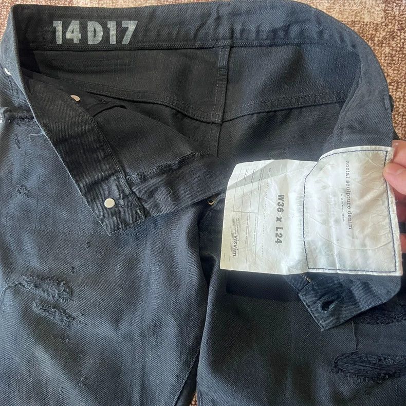 Visvim VISVIM Black Casual Pants with Distressed Design-2506 Size US 36 / EU 52 - 3 Thumbnail