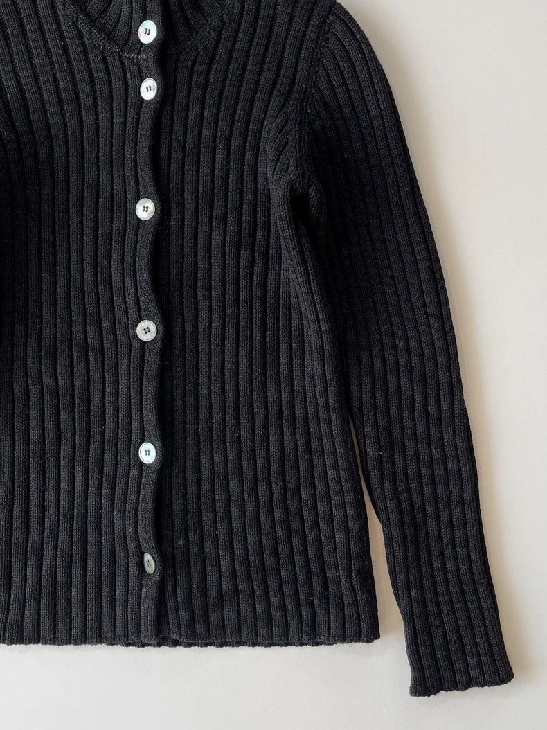 Helmut Lang HELMUT LANG 1990s high collar knit top Size S / US 4 / IT 40 - 3 Thumbnail