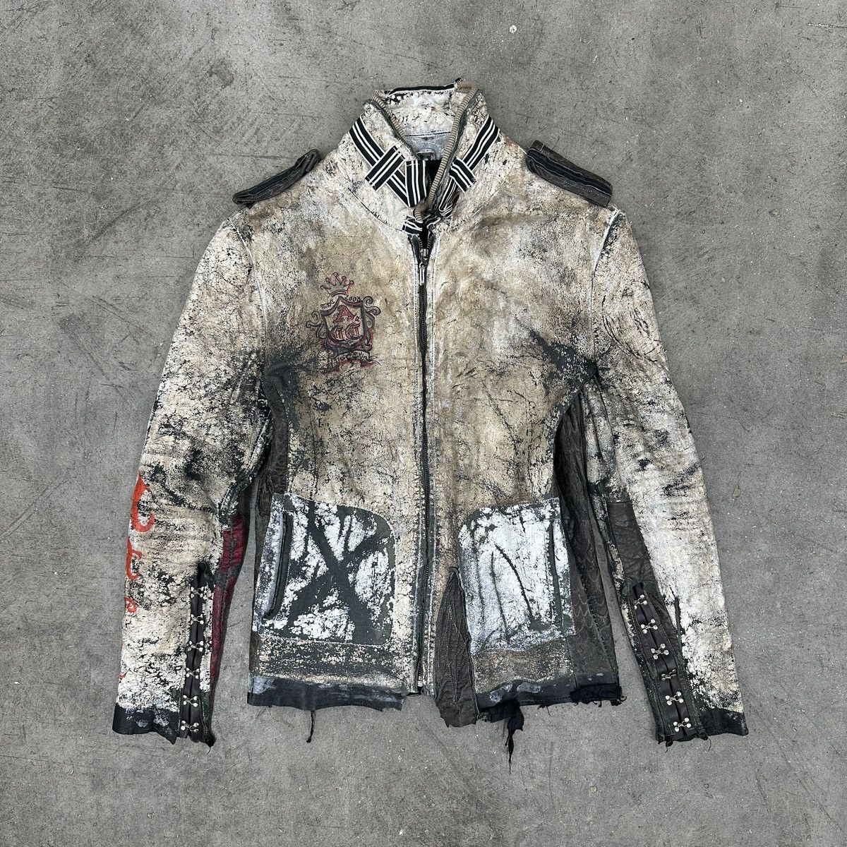 Vintage Insane Custom Leather Jacket Size US M / EU 48-50 / 2 - 1 Thumbnail