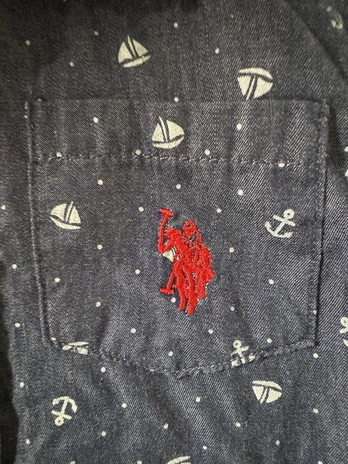 U.S. Polo Assn. 3T Nautical Button Down Shirt - US Polo Association Size US XXS / EU 40 - 2 Thumbnail