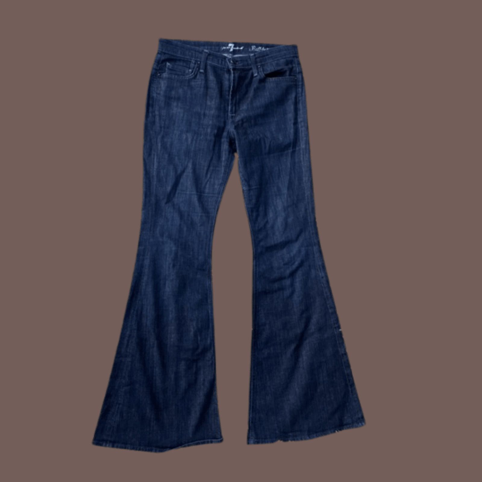 7 For All Mankind VTG Flare Jeans | 7 For All Mankind Bellbottom | Y2K Fit Size 30" / US 8 / IT 44 - 2 Thumbnail