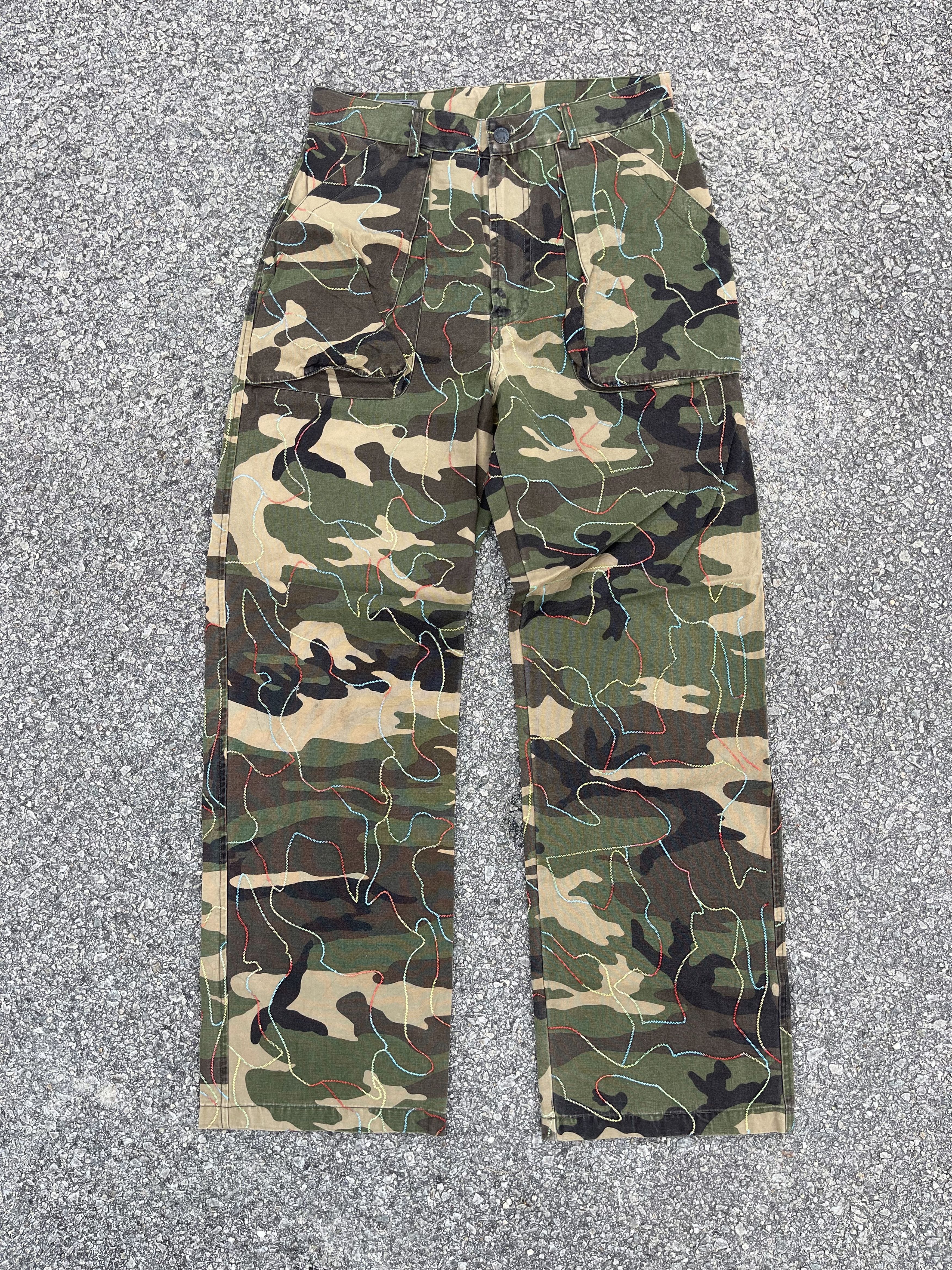 55DSL × Le Grande Bleu (L.G.B.) Army Camouflage Cargo Rainbow Embroidery Stitching Size US 30 / EU 46 - 2 Thumbnail