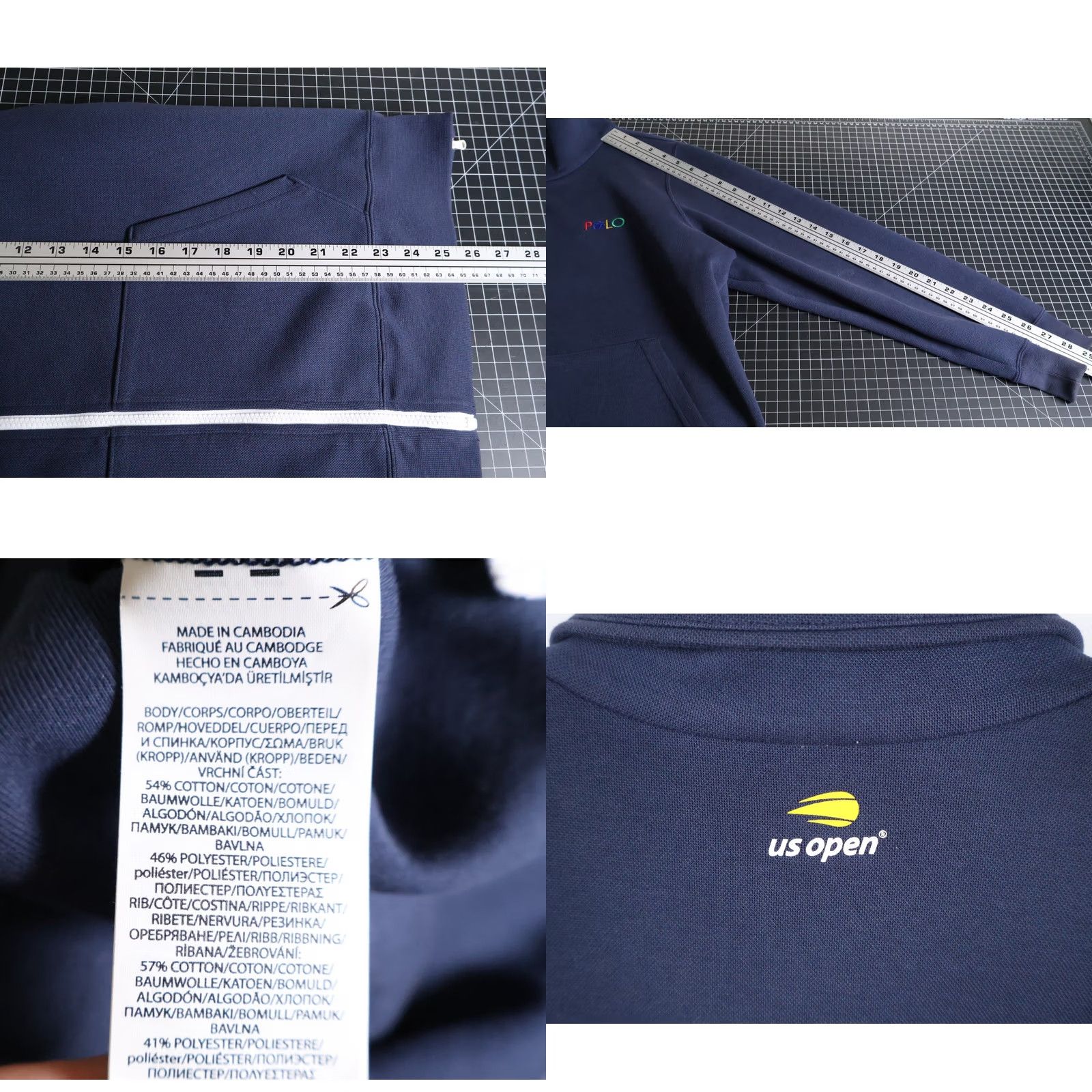 Polo Ralph Lauren Polo Ralph Lauren US Open Jacket Women's Large Dark Blue Cotton Zip Up Tennis Size L / US 10 / IT 46 - 8 Thumbnail