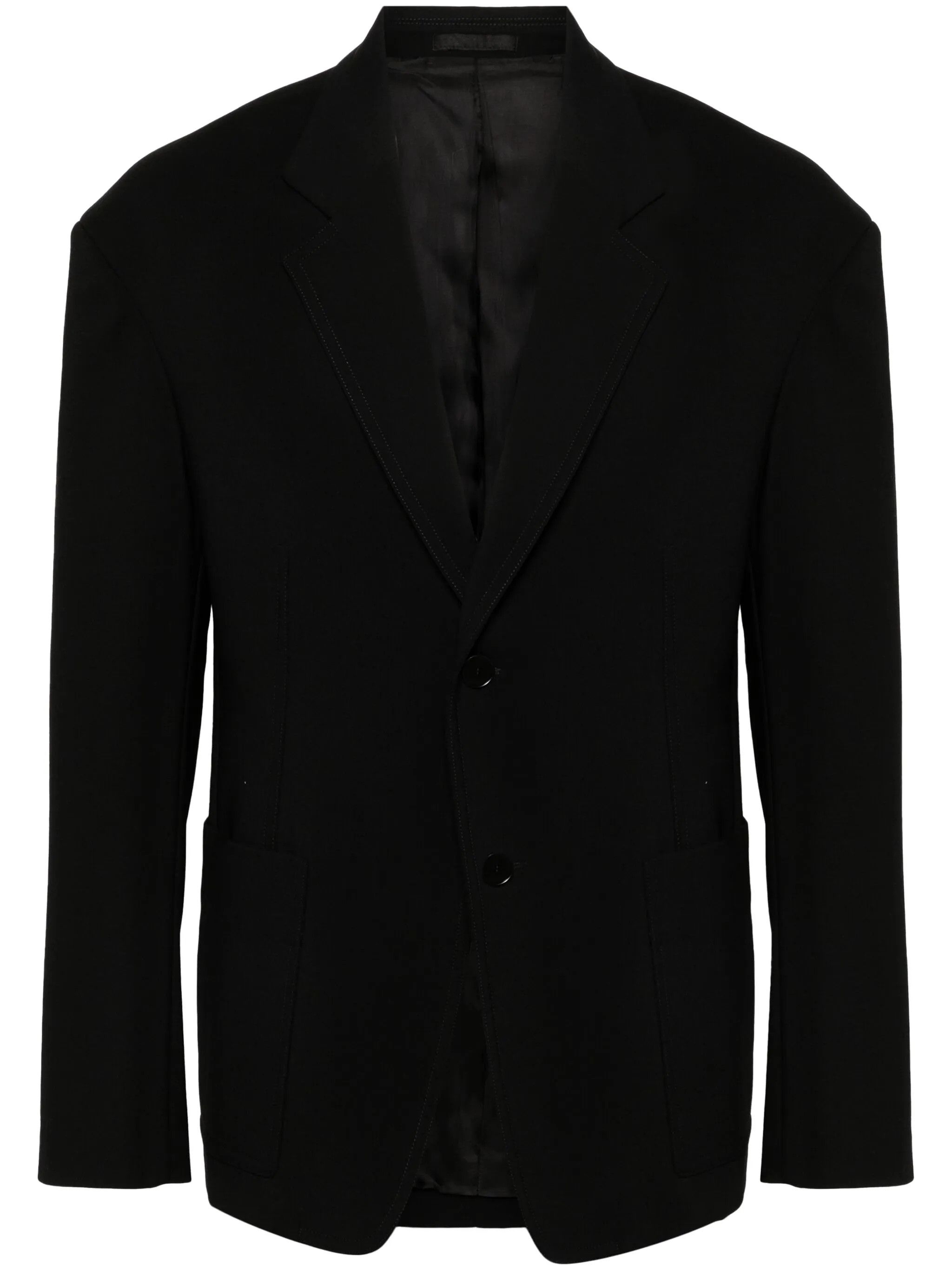 Lanvin o1y0125 Blazer in Black Size US M / EU 48-50 / 2 - 1 Thumbnail