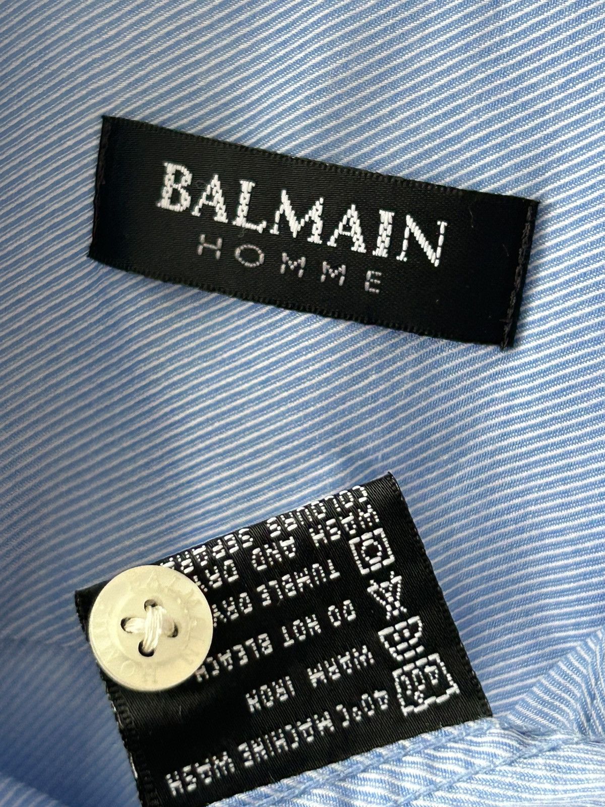 Balmain Vintage shirt Balmain homme blue large Size US M / EU 48-50 / 2 - 9 Thumbnail