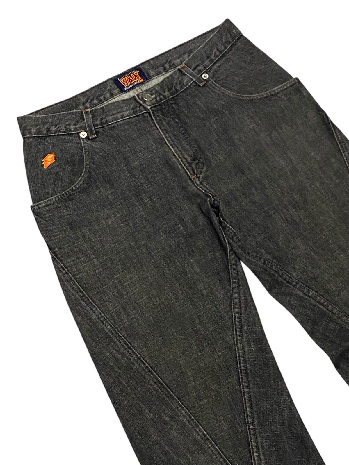 W&LT W&LT Walter Van Beirendonck Spiral Cut Denim Pants Size US 30 / EU 46 - 4 Thumbnail