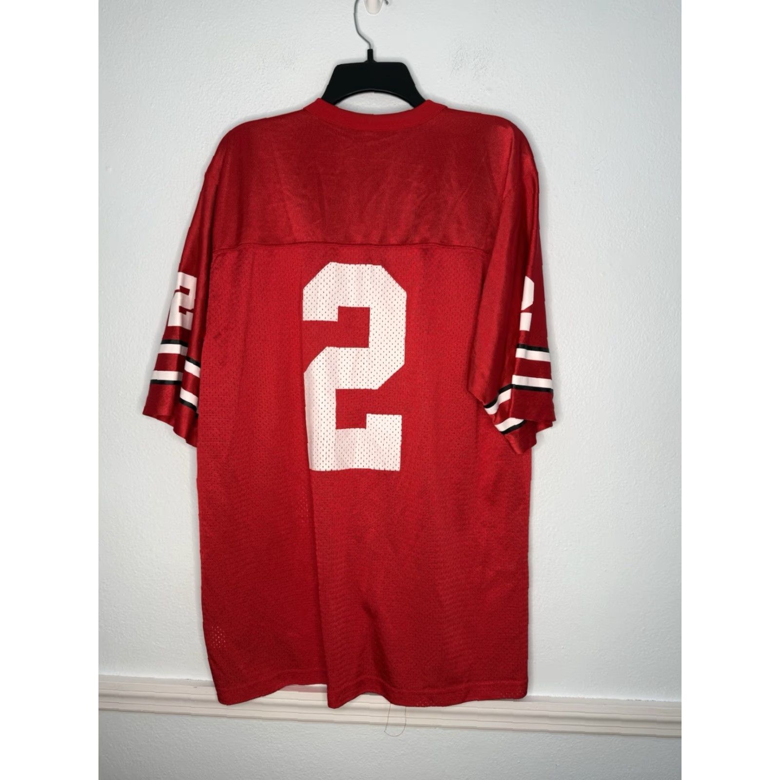 Nike VINTAGE Nike Ohio State Football Jersey Shirt Mens Large Red OSU Buckeyes Jersey Football Size US L / EU 52-54 / 3 - 2 Thumbnail