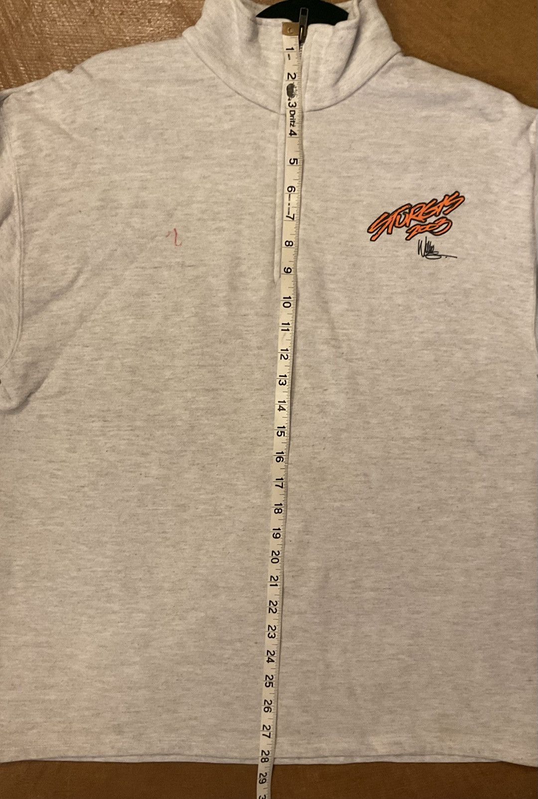 Harley Davidson Harley-Davidson Light Gray Zip-Up Sweater Size US M / EU 48-50 / 2 - 3 Thumbnail